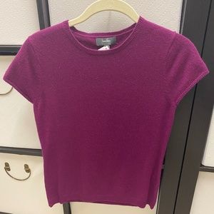 Neiman Marcus Cashmere Magneta Sweater - XS